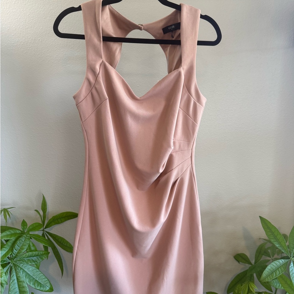 ✨ GUESS Blush Pink Dress – Open Back Detail | Size 12 NWT ✨